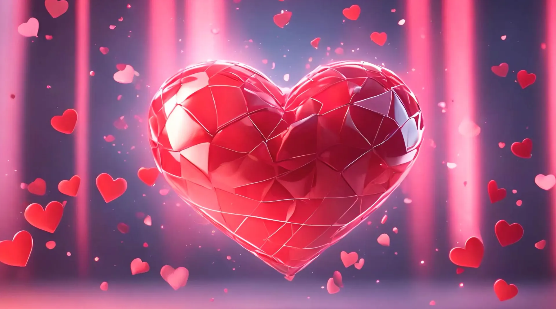 Modern Romance Abstract Heart Design